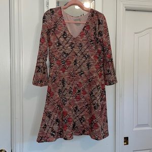 Anthropologie Maeve Pink dress